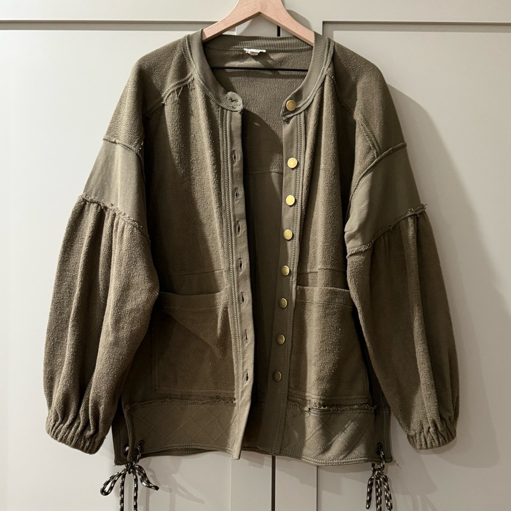 Pilcro Button-Front Shacket - Picture 5 of 7